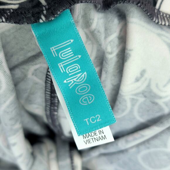 LuLaRoe Disney Mickey Mouse Leggings TC2 NEW Black White Gray Pink Buttery Soft - Picture 4 of 9